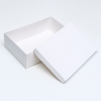 Коробка подарочная складная, упаковка, &laquo;Белая&raquo;, 30 х 20 х 9 см