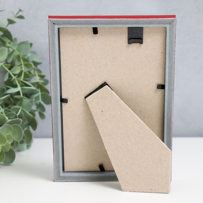 Фоторамка пластик Фоторамка пластик "Радуга" 10х15 см, красный