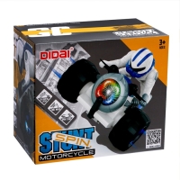 Перевертыш &laquo;Гонщик&raquo;, свет и звук, работает от батареек, цвет бело-синий