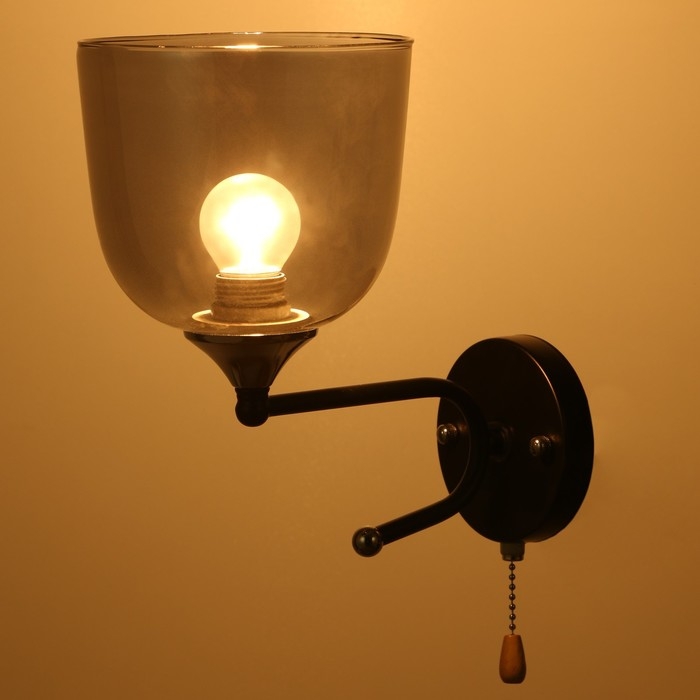 Бра Бра "Хаям" E27 40Вт черный 15х25х24 см