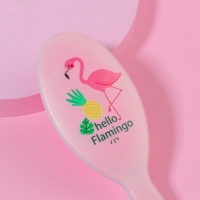 Расчёска - мини массажная, 4,5 &times; 13 см, цвет МИКС