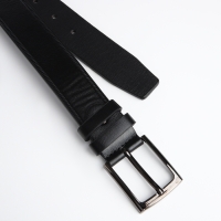 Ремень мужской &laquo;Великан&raquo;, ширина 4 см, винт, пряжка металл, цвет чёрный