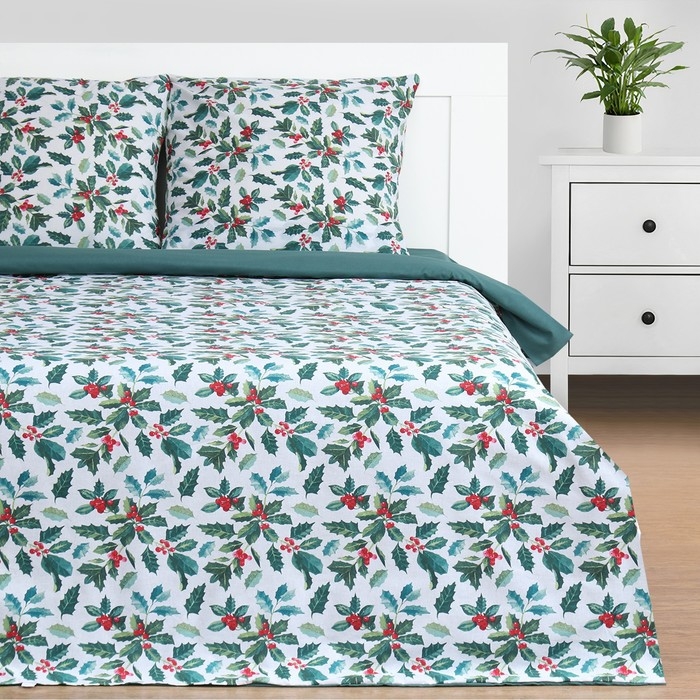 Постельное бельё &laquo;Этель&raquo; евро Winter berries 200х217 см,220х240 см,70х70 см -2 шт, поплин