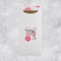 Конверт для денег «Счастье», цветы, конгрев, тиснение 9.5 х 19.5 см Конверт для денег «Счастье», цветы, конгрев, тиснение 9.5 х 19.5 см