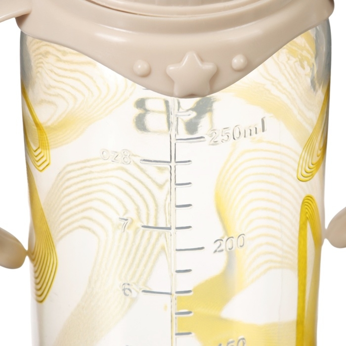 Бутылочка для кормления &laquo;M&B&raquo;, 250 мл цилиндр, с ручками