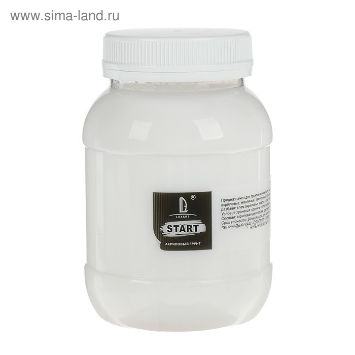 Грунт художественный акриловый прозрачный глянцевый 500 г, Luxart Start Грунт художественный акриловый прозрачный глянцевый 500 г, Luxart Start