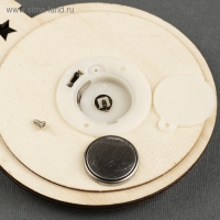 Ёлочная игрушка «Шар с оленем», от батареек, свечение тёплое белое Ёлочная игрушка «Шар с оленем», от батареек, свечение тёплое белое