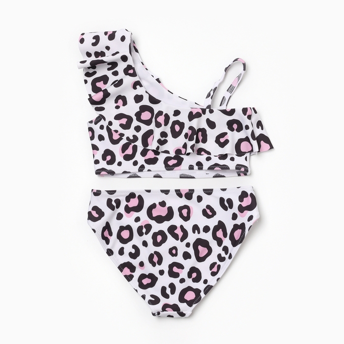 Купальник для девочки KAFTAN &laquo;Леопард&raquo;, белый, рост 98-104 (30)
