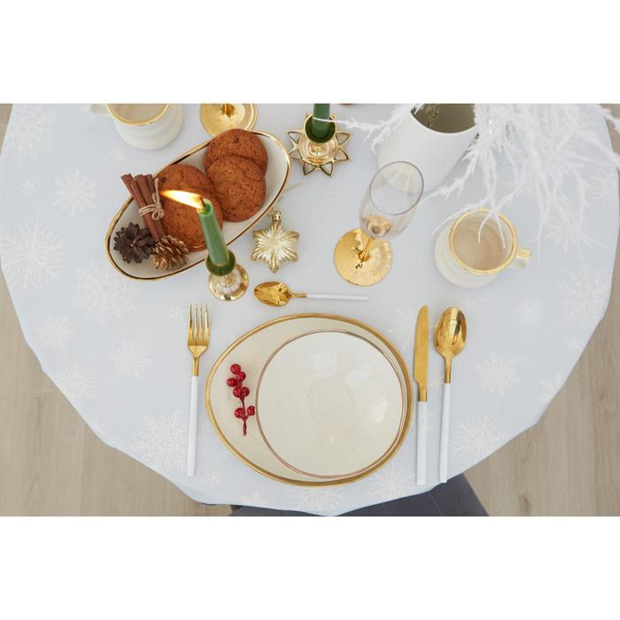 Скатерть Этель "Forest animals" d=215 +/- 3см с ГМВО, 100%хл, саржа 190 гр/м2