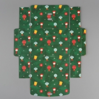 Коробка подарочная новогодняя складная двухсторонняя &laquo;Новогодние истории&raquo;, 16.5 х 12.5 х 5 см, БЕЗ ЛЕНТЫ, Новый год