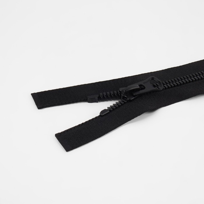 Молния &laquo;Трактор&raquo;, №8, разъёмная, замок автомат, 80 см, цвет чёрный, цена за 1 штуку