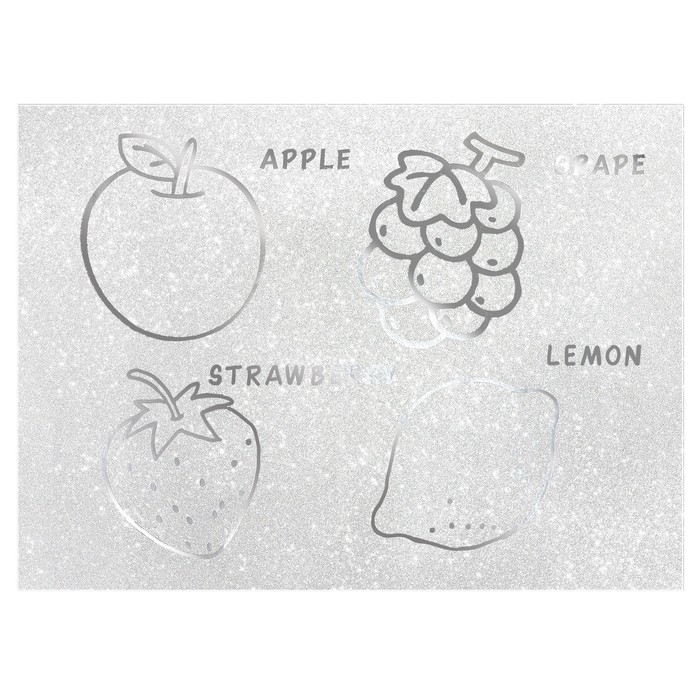 Бумага цветная самоклеящаяся, раскраска, А4, 6 листов, 1 цвет, с блёстками, односторонняя, в пакете, 80 г/м&sup2;, Смешарики