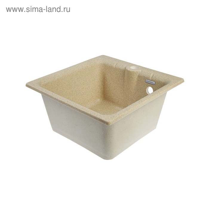 Мойка кухонная из камня GRANMILL 18, 420х420х200 мм, песочная