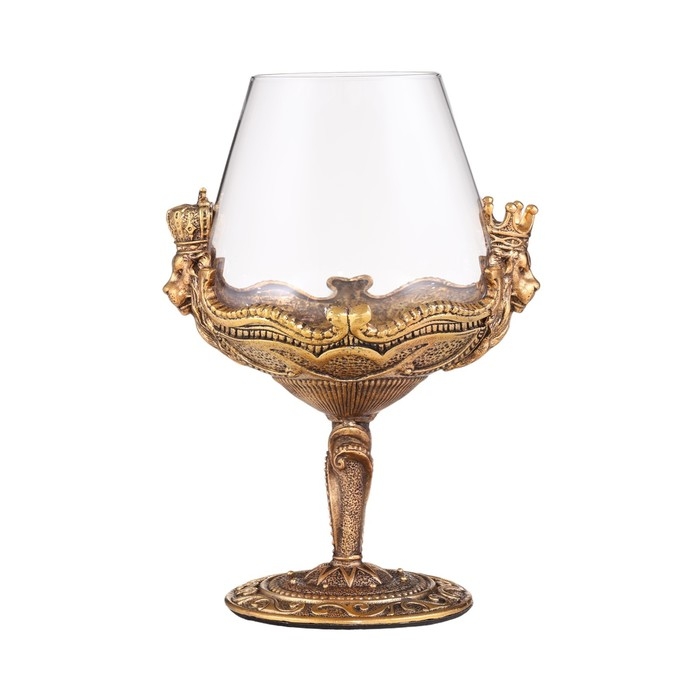 Бокал для коньяка Бокал для коньяка "Лев", 550 мл, золото, подарочная коробка