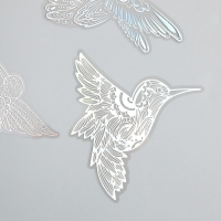 Наклейки для творчества "Голография. Птички" d=10 см набор 10 шт 0,2х14х11 см Наклейки для творчества "Голография. Птички" d=10 см набор 10 шт 0,2х14х11 см