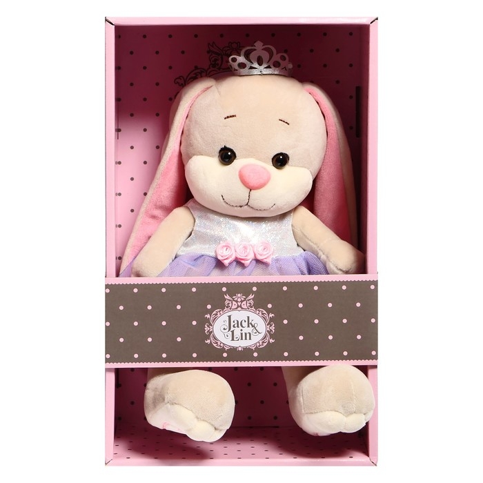 Мягкая игрушка «Зайка Лин», принцесса в платье с короной», 20 см Мягкая игрушка «Зайка Лин», принцесса в платье с короной», 20 см