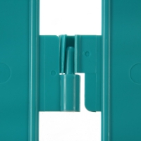 Ограждение декоративное, 35 &times; 210 см, 5 секций, пластик, бирюзовое, GOTIKA, Greengo