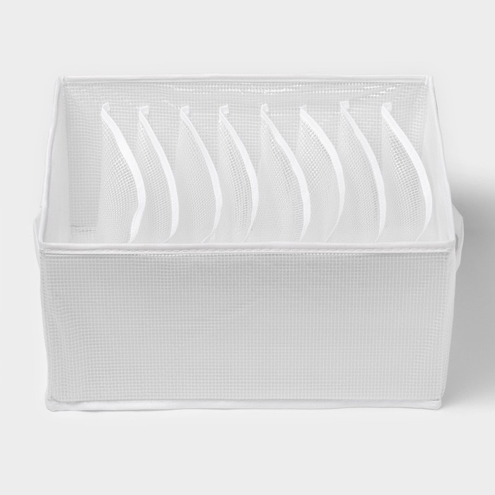 Органайзер для хранения белья &laquo;Арктик&raquo;, 9 ячеек, 32&times;25&times;17 см, цвет белый