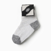 Носки детские шерстяные, цвет серый, размер 14