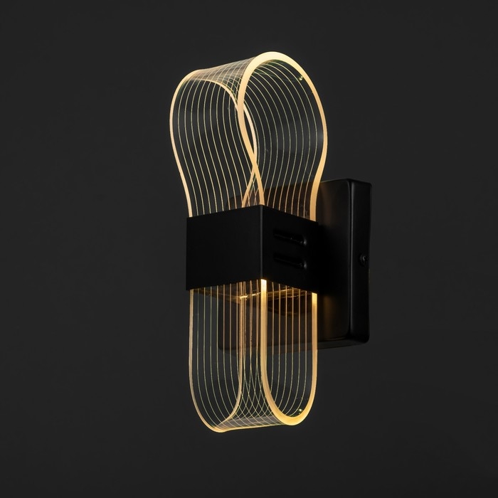 Бра 2508/1 LED 6Вт 4000К черный 7х20 см