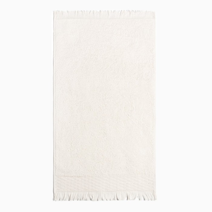 Полотенце махровое Love Life &laquo;Аморе&raquo; 70х140 см, молочный, 100% хл, 450 гр/м2