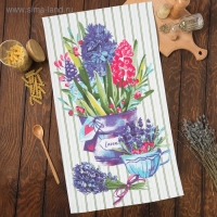 Полотенце кухонное &laquo;Цветочная радость&raquo; 35х60 см