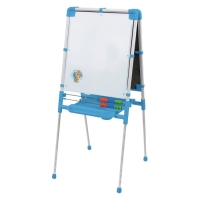 Мольберт детский двусторонний «Доска знаний», регулируется по высоте, + учебные принадлежности, цвет голубой Мольберт детский двусторонний «Доска знаний», регулируется по высоте, + учебные принадлежности, цвет голубой