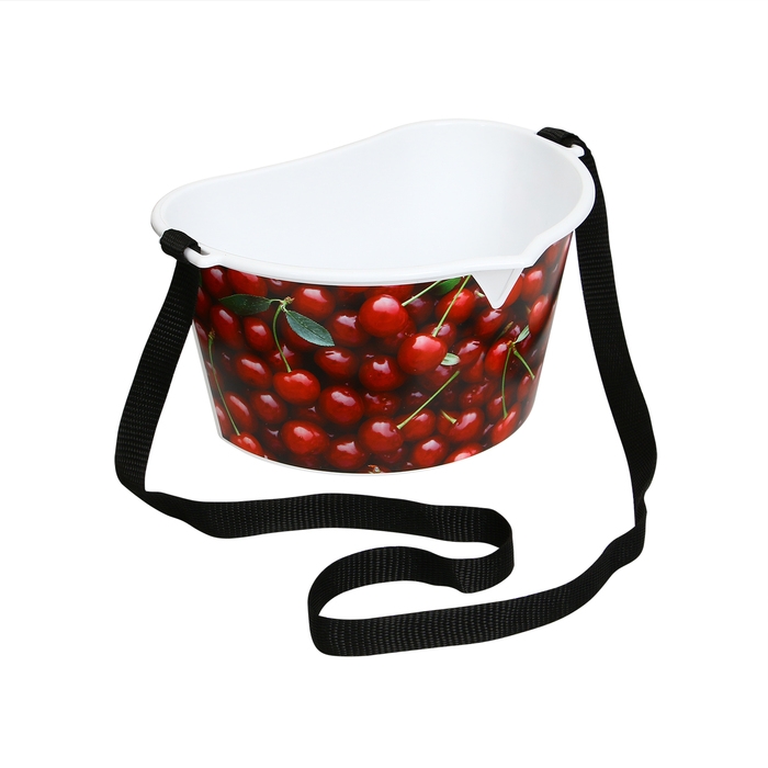 Ёмкость для сбора ягод, 3 л, &laquo;Вишня&raquo;, белая