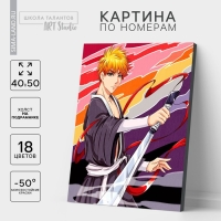 Картина по номерам на холсте с подрамником &laquo;Воин с клинком&raquo;, 40 х 50 см