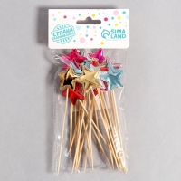 Шпажки &laquo;Звёздочки&raquo;, 15 см, набор 24 шт