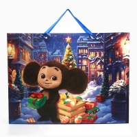 Пакет ламинированный «Волшебного Нового Года», 61 х 46 х 20 см, Чебурашка Пакет ламинированный «Волшебного Нового Года», 61 х 46 х 20 см, Чебурашка