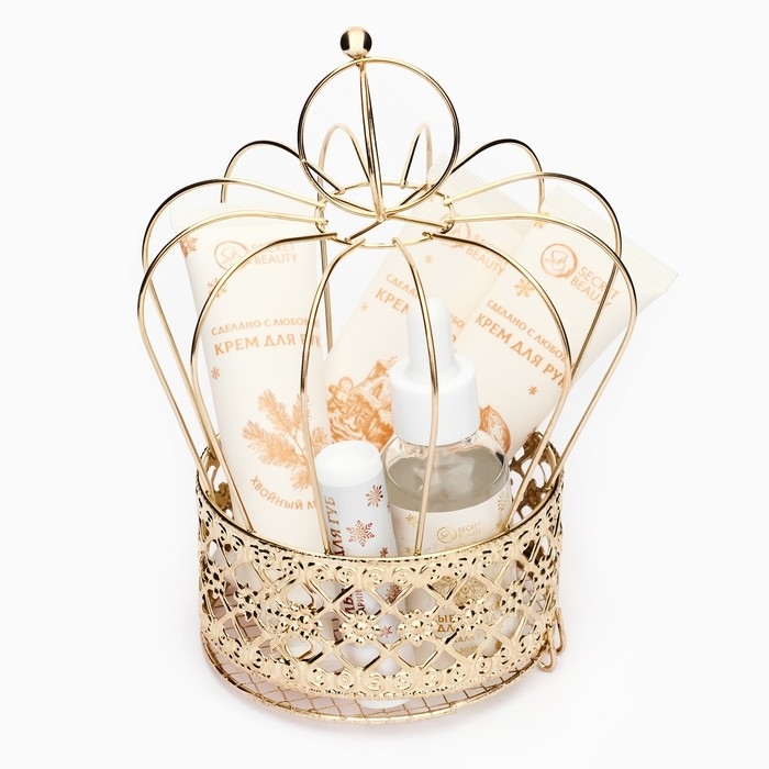 Новогодний подарочный набор косметики &laquo;Новогодняя корона&raquo;, золотая серия