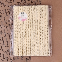 Кружево вязаное, 13 мм × 15 ± 1 м, цвет бежевый Кружево вязаное, 13 мм × 15 ± 1 м, цвет бежевый