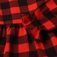 Платье детское с рюшами KAFTAN "Клеточка" р.32 (110-116) Платье детское с рюшами KAFTAN "Клеточка" р.32 (110-116)