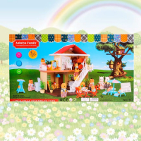 Дом для зверей «Загородный домик» с аксессуарами Дом для зверей «Загородный домик» с аксессуарами