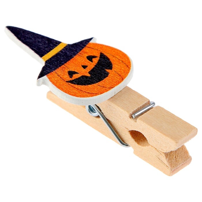 Прищепки декоративные «Тыковки на хэллоуин», набор 10 шт., с верёвкой для подвеса, 1,5 × 12 × 14 см Прищепки декоративные «Тыковки на хэллоуин», набор 10 шт., с верёвкой для подвеса, 1,5 × 12 × 14 см