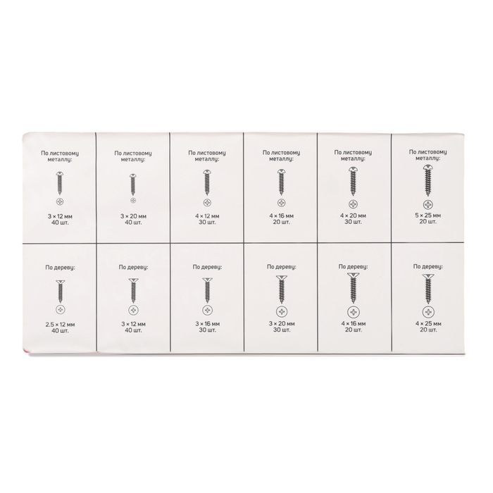 Набор саморезов ТУНДРА krep, 360 предметов Набор саморезов ТУНДРА krep, 360 предметов