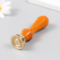 Печать для сургуча с деревянной ручкой "Корона с буквой L" 9х2,5х2,5 см Печать для сургуча с деревянной ручкой "Корона с буквой L" 9х2,5х2,5 см