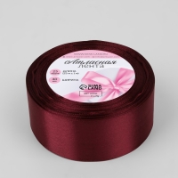 Лента атласная, 40 мм &times; 23 &plusmn; 1 м, цвет винный №165