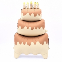 Шар фольгированный 60" «Большой сливочный торт», на подставке, матовый Шар фольгированный 60" «Большой сливочный торт», на подставке, матовый