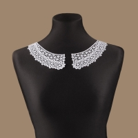 Воротник пришивной, гипюровый, 21 &times; 6 см, цвет белый