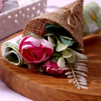 Набор для украшения: топпер «С днём рождения» 1 шт, кольцо для салфеток 1 шт, МИКС Набор для украшения: топпер «С днём рождения» 1 шт, кольцо для салфеток 1 шт, МИКС