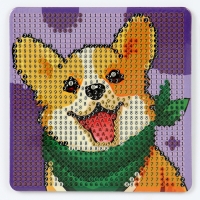 Алмазная мозаика-магнит для детей «Собачка» Алмазная мозаика-магнит для детей «Собачка»