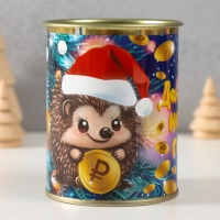 Копилка-банка металл "Денежного нового года" Копилка-банка металл "Денежного нового года"