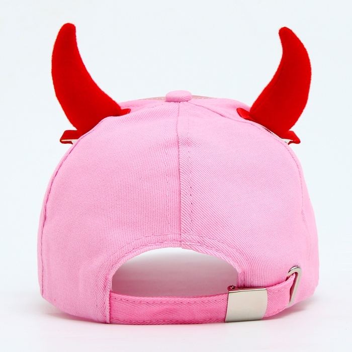 Кепка детская для девочки &laquo;Чертенок&raquo; аниме с заколками, р-р 52-54 5-7 лет