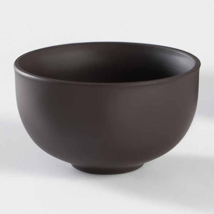 Набор для чайной церемонии керамический &laquo;Глина&raquo;, 11 предметов: 8 пиал 40 мл, чайник, молочник, ступка, цвет коричневый