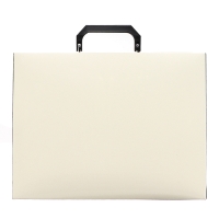 Папка-портфель А4 на замке, Calligrata TOP Deluxe, 1 отделение, пластиковая, 1000 мкм, молочная Папка-портфель А4 на замке, Calligrata TOP Deluxe, 1 отделение, пластиковая, 1000 мкм, молочная