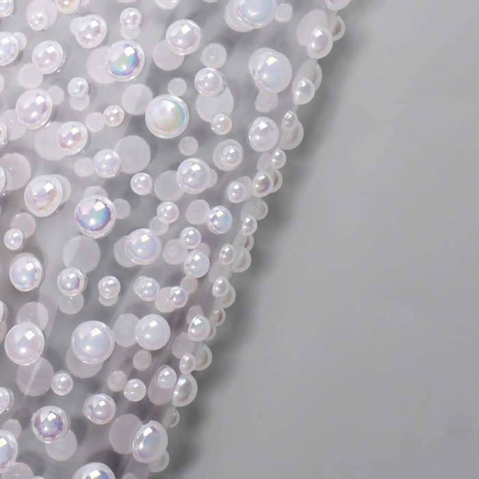 Жемчуг самоклеящийся «Ассорти», с голографией, 325 шт на листе, цвет белый Жемчуг самоклеящийся «Ассорти», с голографией, 325 шт на листе, цвет белый