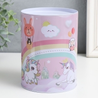 Копилка металл банка "Звери облачного царства" набор 3 шт 10х10х15;12х12х16;15х15х21,4 см Копилка металл банка "Звери облачного царства" набор 3 шт 10х10х15;12х12х16;15х15х21,4 см