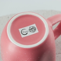 Кружка керамическая неровный край &laquo;Розовая&raquo;, 350 мл, цвет розовый